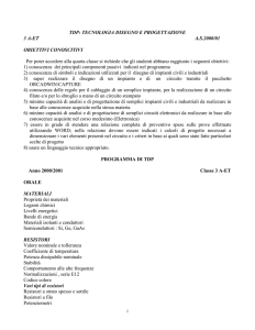 TDP: TECNOLOGIA DISEGNO E PROGETTAZIONE
