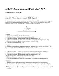 Esercitazione su PCM
