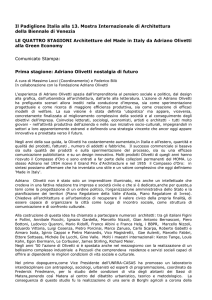 Prima stagione: Adriano Olivetti nostalgia di futuro