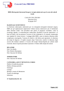 Razionale e programma scientifico