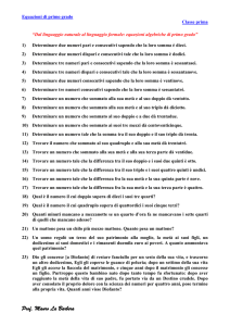 Dal linguaggio naturale al linguaggio formale