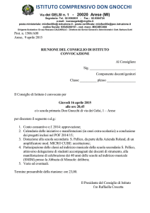Consiglio di Istituto 16.04.2015 - Istituto Comprensivo "Don Gnocchi"