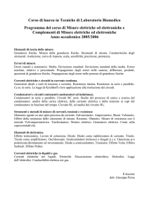 Complementi di misure elettriche ed elettroniche