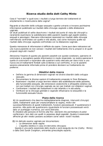 Ricerca studio della dott Cathy Minto Cosa è “normale” e quali sono