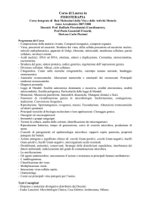 Biologia e microbiologia Prof. R. Piccolomini