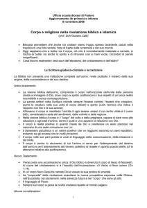 attualità - il corpo e le religioni - Ufficio scuola