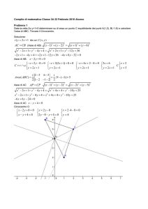 Compito di matematica Classe 3A 22 Febbraio 2010 Alunno