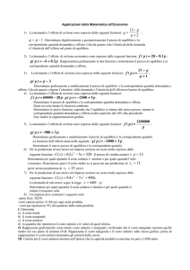 Applicazioni della Matematica all`Economia