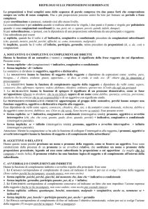 Riepilogo sulle subordinate - Blog-ER