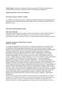 Titolo Progetto: Studio per la valutazione dell`accuratezza della