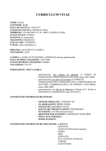 curriculum vitae
