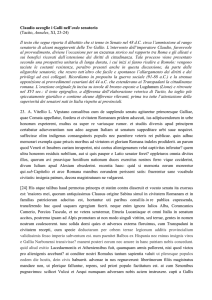 approfondimento lezione 4 Tacito Annales
