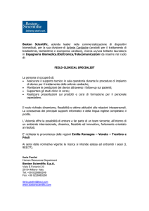 Boston Scientific: richiesta la provenienza dalle regioni