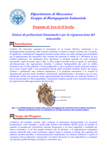 Proposta di Tesi di II livello Sintesi di poliuretani biomimetici per la