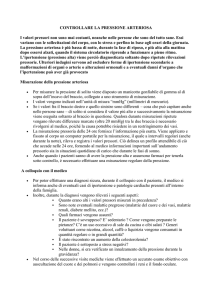 controllare la pressione arteriosa