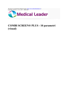 COMBI SCREEN® PLUS - 10 parametri (visual) : Medical Leader