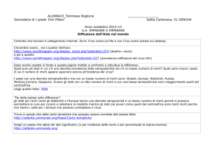 Diffusione dell`Aids nel mondo - 3Ccorso2012-13