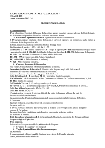 LATINO e COMPITI delle vacanze 4BS Prof