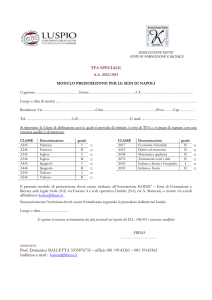 ASSOCIAZIONE KOINE` ENTE DI FORMAZIONE E RICERCA TFA