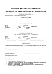 Modulo d`iscrizione