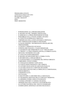 programma religione classe 3 b itt