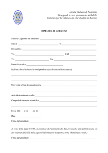 SOCIETA` ITALIANA DI STATISTICA