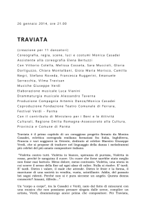 26 gennaio 2014, ore 21.00 TRAVIATA (creazione per 11 danzatori