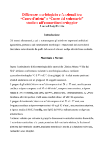 “Cuore d`atleta” vs “Cuore del sedentario”