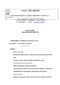 I.S.I.S. “B.VARCHI” LICEO SCIENTIFICO-CLASSICO