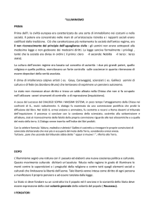 “ILLUMINISMO PRIMA Prima dell`I. la civiltà europea era