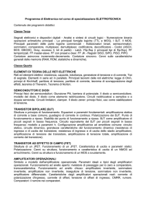 Programma di Elettronica per la specializzazione