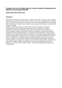 Programma - Dipartimento di Biotecnologie