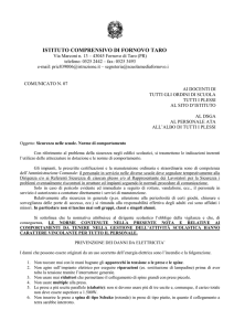 Generalità - Istituto Comprensivo "Luigi Malerba" Fornovo Taro