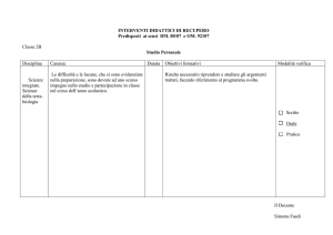 2b programma + scheda biologia
