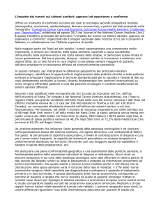 L`impatto dei tumori sui sistemi sanitari: approcci ed - IRPPS