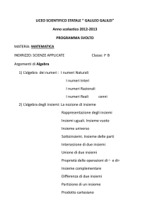 LICEO SCIENTIFICO STATALE programmi