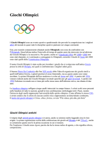 Rinascita dei Giochi Olimpici