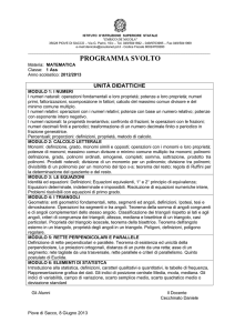 Matematica1Ass  - IIS E. De Nicola