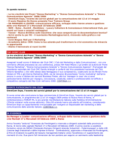 Newsletter n°5/2009 - Club del Marketing e della Comunicazione