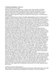 Estetica trascendentale - IIS CHINI-MICHELANGELO
