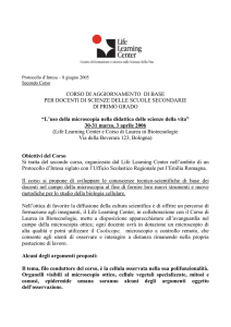 Programma del Corso
