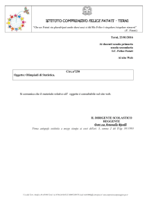 250 - Olimpiadi di statistica. - Istituto Comprensivo "Felice Fatati"
