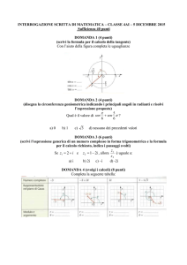 interrogazione scritta di matematica – classe 4ai – 5 dicembre 2015
