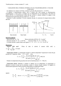 Trasformazioni termodinamiche - problema