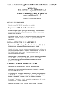 Programmare - Matematica e Informatica