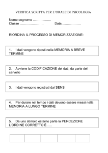 Verifica orale di psicologia