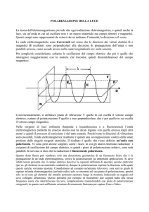 POLARIZZAZIONE DELLA LUCE