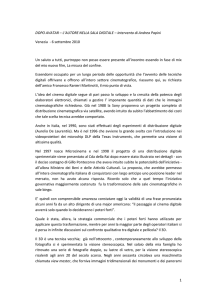 DOPO AVATAR – L`AUTORE NELLA SALA DIGITALE – Intervento di