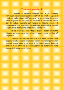 I numeri irrazionali