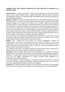 TROMBOSI DELLA VENA DORSALE DEL PENE (MALATTIA DI